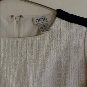 Barneys New York Ivory Textured Dress